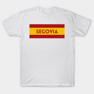 Segovia City in Spain Flag T-Shirt